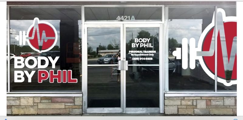 The front entrance of Body by Phil in Westgate Plaza, Austintown